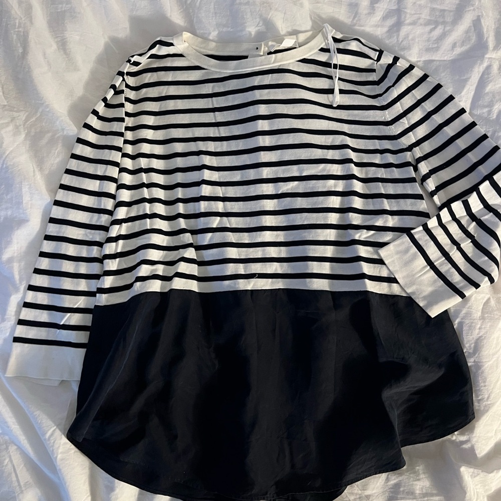 COS knit/silk Shirt, sz S